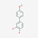 Structure of [1,1'-Biphenyl]-4-ol, 3',4'-difluoro-