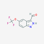 Structure of 1H-Indazole-3-carboxylic acid, 7-(trifluoromethoxy)-