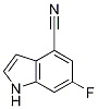 Structure of 6-Fluoro-1H-indole-4-carbonitrile