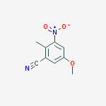 5-Methoxy-2-methyl-3-nitrobenzonitrile结构式