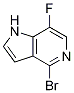 Structure of 4-Bromo-7-fluoro-1H-pyrrolo[3,2-c]pyridine