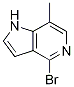 Structure of 1H-Pyrrolo[3,2-c]pyridine, 4-broMo-7-Methyl-
