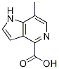 7-Methyl-5-azaindole-4-carboxylic acid结构式