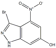 Structure of 3-Bromo-6-hydroxy-4-nitro1H-indazole