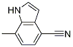 Structure of 1H-Indole-4-carbonitrile, 7-Methyl-