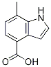 Structure of 1H-Indole-4-carboxylic acid, 7-Methyl-