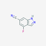 Structure of 1H-Pyrazole-1-acetic acid, 4-[(1H-indazol-5-ylcarbonyl)amino]-