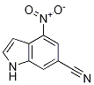 6-氰基-4-硝基-吲哚结构式