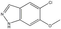 Structure of 5-CHLORO-6-METHOXY (1H)INDAZOLE