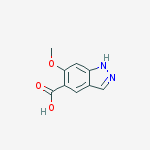 Structure of 6-Methoxy-1H-indazole-5-carboxylic acid