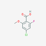 Structure of 4-chloro-2-fluoro-6-methoxybenzoic Acid