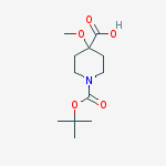 Structure of 4-Methoxy-1-{[(2-methyl-2-propanyl)oxy]carbonyl}-4-piperidinecarb oxylic acid