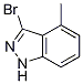 Structure of 3-bromo-4-methyl-1H-indazole