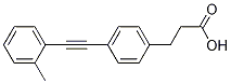Structure of 4-[2-(2-methylphenyl)ethynyl]-benzenepropanoicacid