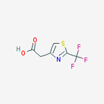 Structure of (2-Trifluoromethyl-thiazol-4-yl)-acetic acid