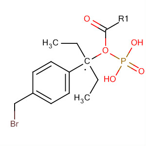 Structure of Phosphonic acid, [[4-(bromomethyl)phenyl]methyl]-, diethyl ester