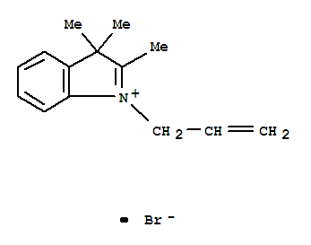 Structure of 3H-Indolium,2,3,3-trimethyl-1-(2-propen-1-yl)-, bromide (1:1)