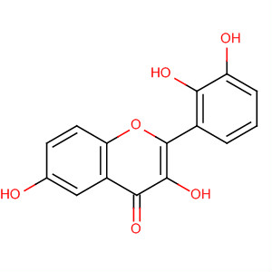 Structure of 4H-1-Benzopyran-4-one, 2-(2,3-dihydroxyphenyl)-3,6-dihydroxy-