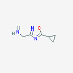 Structure of 1-(5-cyclopropyl-1,2,4-oxadiazol-3-yl)methanamine