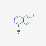 Structure of 6-Bromo-1-isoquinolinecarbonitrile
