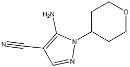 Structure of 1H-Pyrazole-4-carbonitrile, 5-amino-1-(tetrahydro-2H-pyran-4-yl)-