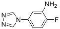 Structure of 2-Fluoro-5-[1,2,4]triazol-4-yl-phenylamine