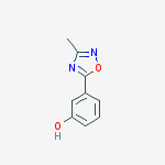 Structure of 3-(3-methyl-1,2,4-oxadiazol-5-yl)phenol(SALTDATA: FREE)