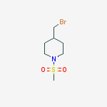 Structure of Piperidine, 4-(bromomethyl)-1-(methylsulfonyl)-