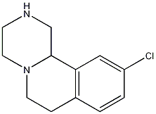 10-CHLORO-2,3,4,6,7,11B-HEXAHYDRO-1H-PYRAZINO[2,1-A]ISOQUINOLINE结构式