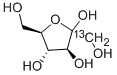Structure of D-FRUCTOSE-1-13C