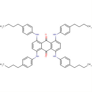 1,4,5,8-四（4-正丁基苯胺基）蒽醌结构式