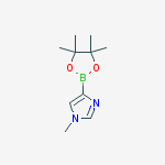 Structure of 1-METHYL-1H-IMIDAZOL-4-YLBORONIC ACID PINACOL ESTER