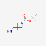 Structure of Tert-butyl 3-(aminomethyl)-3-fluoroazetidine-1-carboxylate