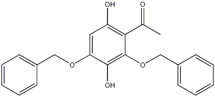 2-乙酰基-3,5-双(苄氧基)对苯二酚结构式
