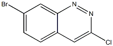 Structure of 7-bromo-3-chlorocinnoline