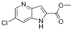 Chemical structure of 6-Chloro-1H-pyrrolo[3,2-b]pyridine-2-carboxylic acid Methyl ester