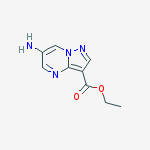 Ethyl 6-aminopyrazolo[1,5-a]pyrimidine-3-carboxylate 95+%结构式