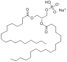 Structure of 1,2-DISTEAROYL-SN-GLYCERO-3-PHOSPHATIDIC ACID, SODIUM SALT