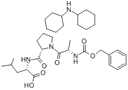 Structure of N-CBZ-ALA-PRO-LEU DICYCLOHEXYLAMMONIUM SALT