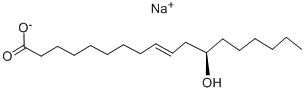 Structure of [R]-12-HYDROXY-9[E]-OCTADECENOIC ACID SODIUM SALT