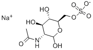 Structure of N-ACETYLGLUCOSAMINE 6-SULFATE SODIUM SALT