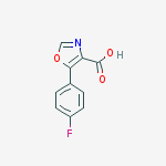 Structure of 5-(4-fluorophenyl)-1,3-oxazole-4-carboxylic acid