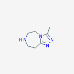 Structure of 3-methyl-6,7,8,9-tetrahydro-5h-[1,2,4]triazolo[4,3-d][1,4]diazepine