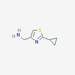 (2-Cyclopropylthiazol-4-yl)methanamine结构式