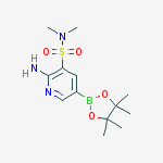 Structure of 2-AMINO-N,N-DIMETHYL-5-(4,4,5,5-TETRAMETHYL-1,3,2-DIOXABOROLAN-2-YL)-3-PYRIDINESULFONAMIDE