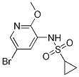 Structure of N-(5-broMo-2-Methoxypyridin-3-yl)cyclopropanesulfonaMide