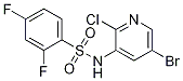 Structure of N-(5-bromo-2-chloropyridin-3-yl)-2,4-difluorobenzenesulfonamide