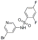 Structure of N-(5-broMopyridin-3-yl)-2,4-difluorobenzenesulfonaMide