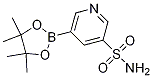 Structure of 5-(4,4,5,5-tetramethyl-1,3,2-dioxaborolan-2-yl)pyridine-3-sulfonamide