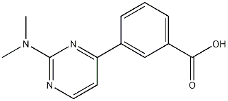 3-(2-(二甲基氨基)嘧啶-4-基)苯甲酸结构式
